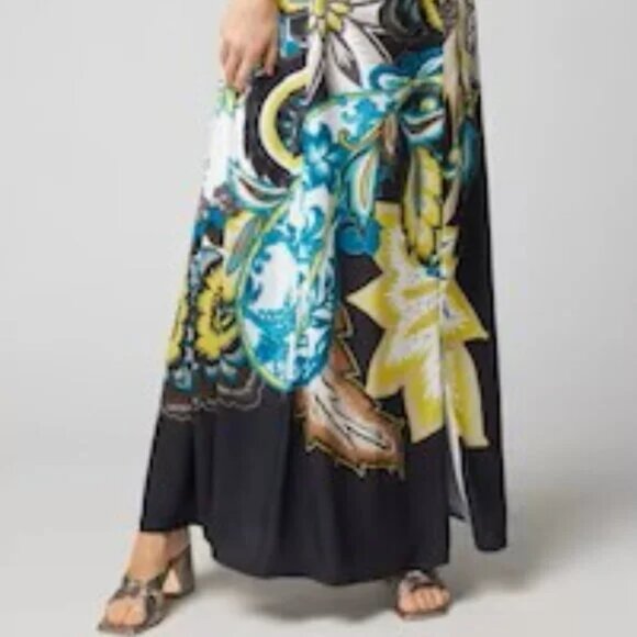 White House Black Market Lace Up Back Maxi Dress 00 NWT - Picture 7 of 14